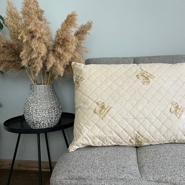 Подушка 70&times;70 см из искусственной шерсти (Pure Wool) + холлофайбер 8013 фото